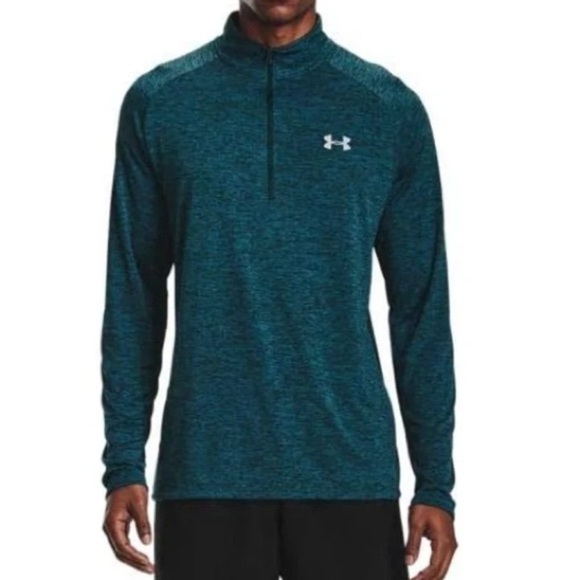 Under Armour UA Tech 1/2 Zip Moisture Wicking Long Sleeve Pullover Shirt Size M - Picture 1 of 9